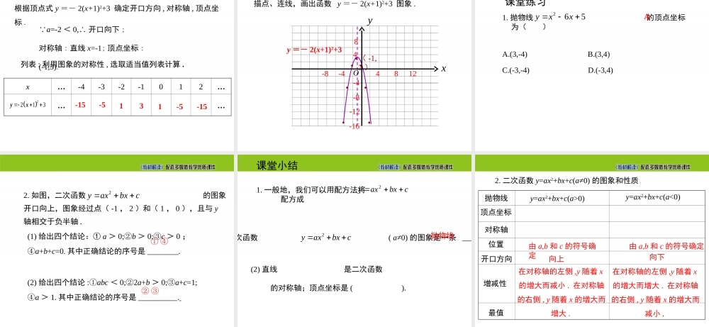 21.2.2 二次函数y=ax²+bx+c的图象和性质（第4课时）.ppt