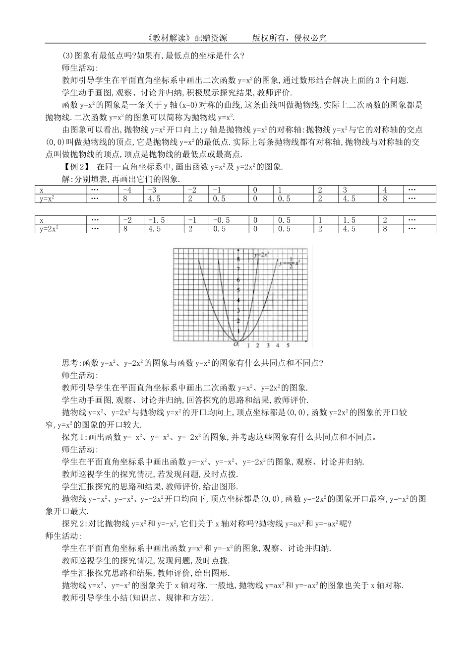 21.2.1 二次函数y=ax²的图象和性质.doc_第2页