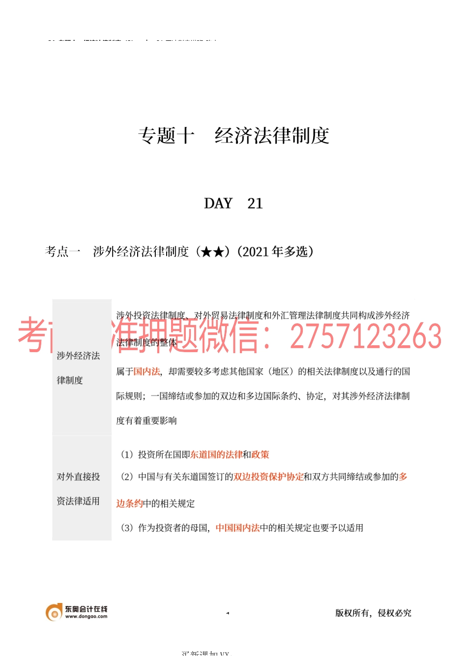 21_专题十 经济法律制度（3）.docx_第1页