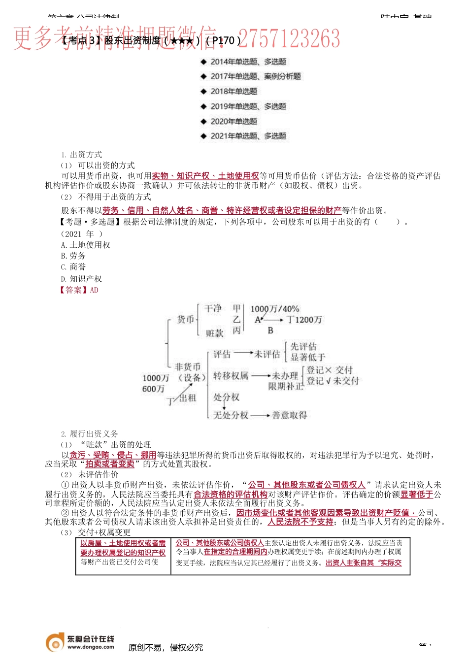 第30讲_股东出资制度、名义股东与实际出资入.docx_第1页