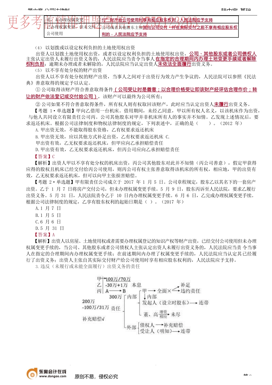 第30讲_股东出资制度、名义股东与实际出资入.docx_第2页