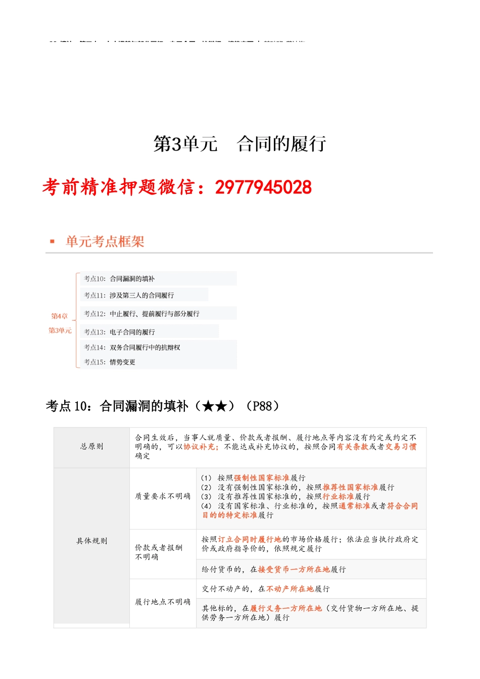 23_填补、第三人、中止提前与部分履行、电子合同、抗辩权、情势变更.docx_第1页