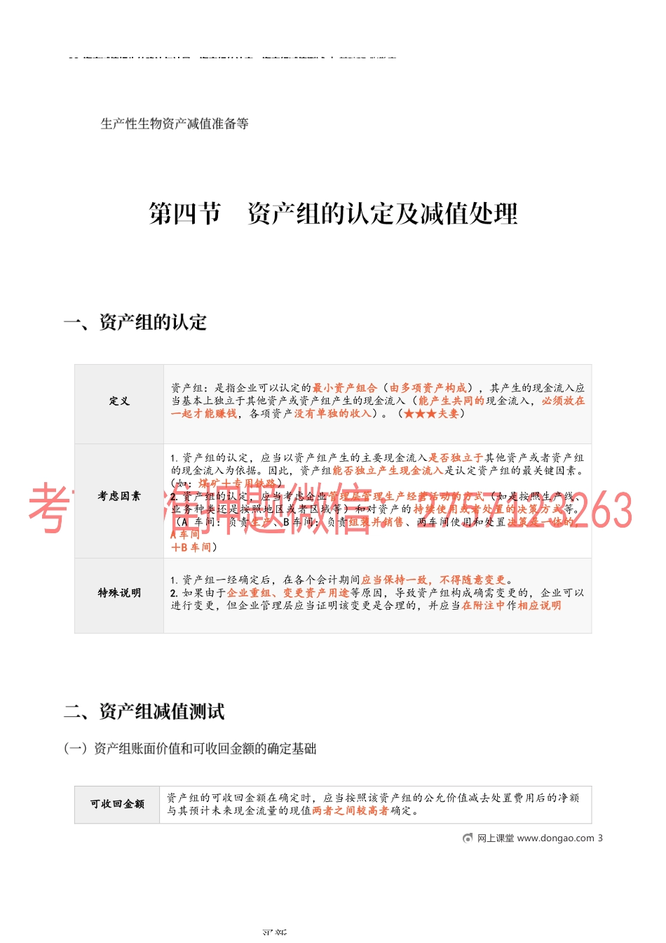 33_资产减值损失的确认与计量资产组的认定资产组减值测试.docx_第3页
