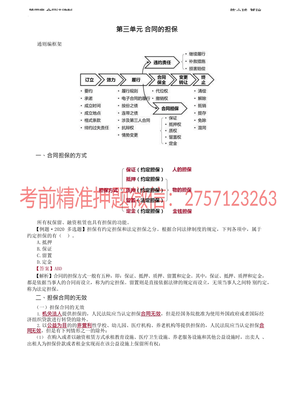 第24讲_合同担保的方式、担保合同的无效、公司对外担保.docx_第1页