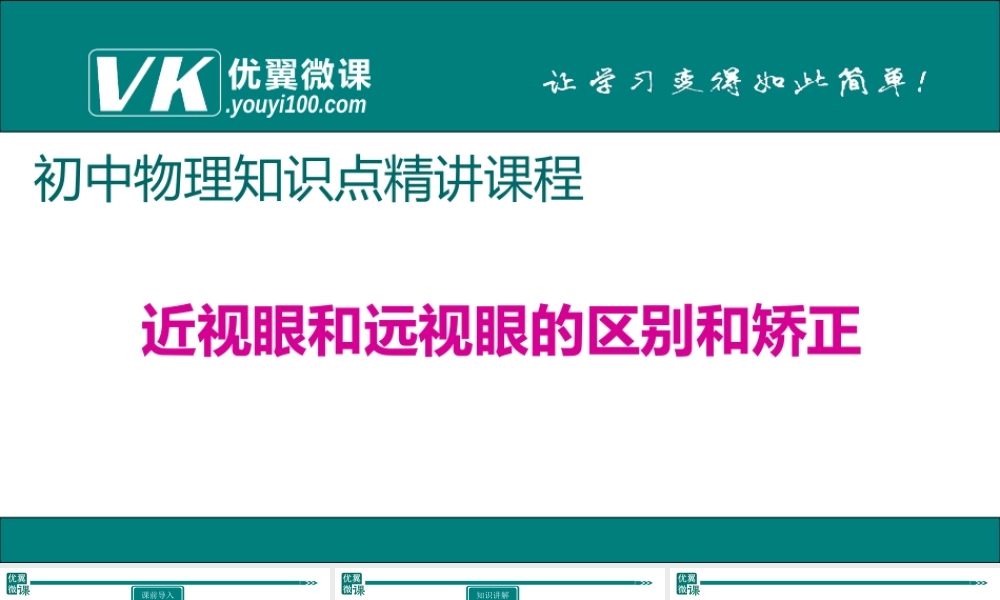 23近视眼和远视眼的区别和矫正.ppt