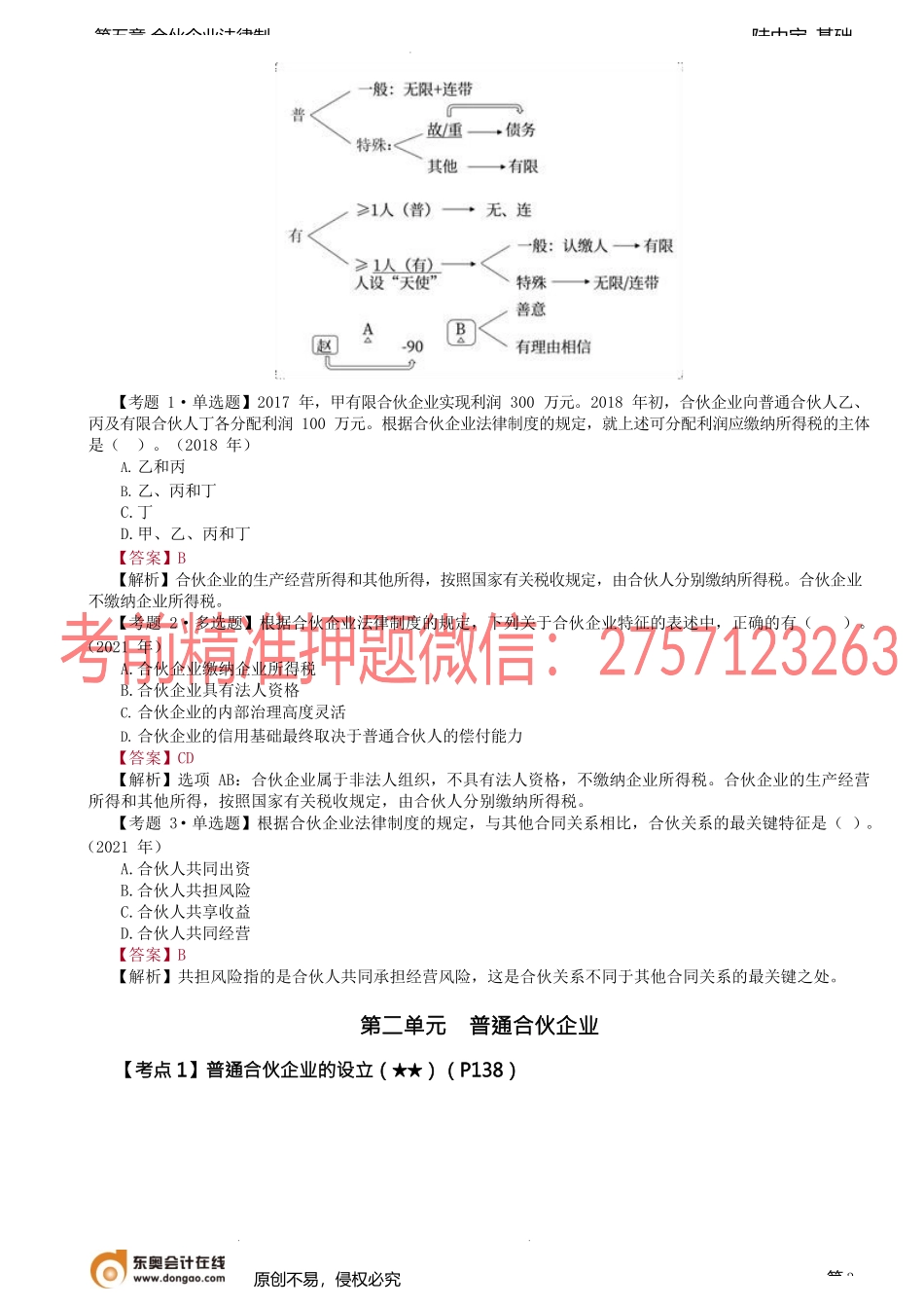 第25讲_合伙企业的特征和分类、普通合伙企业（1）.docx_第3页