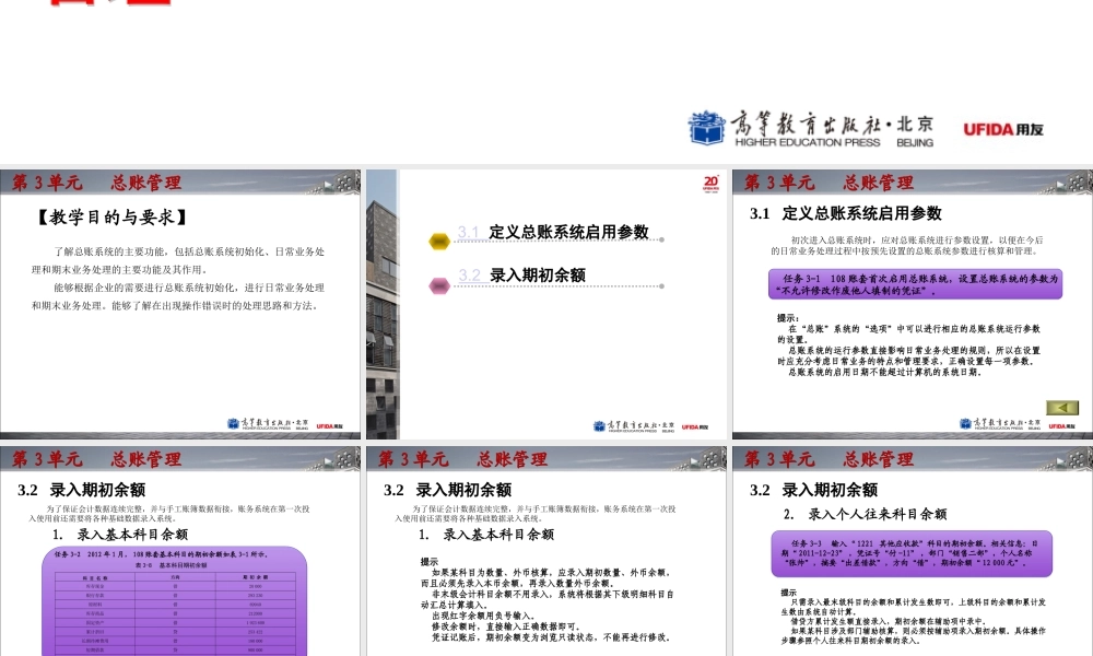 第3单元 总账管理.ppt