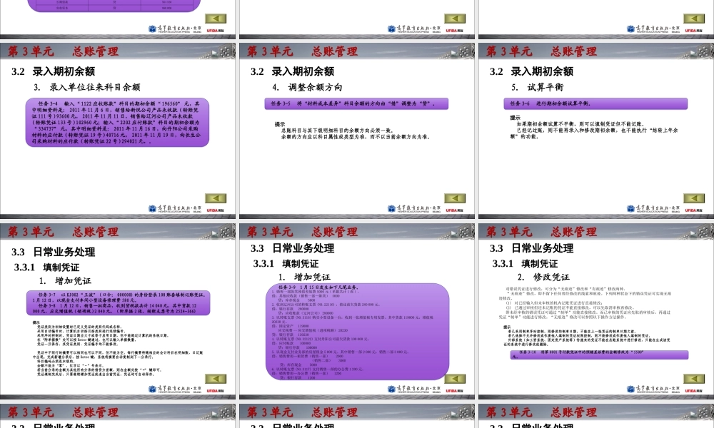 第3单元 总账管理.ppt
