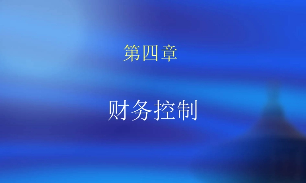 第4章 财务控制.ppt