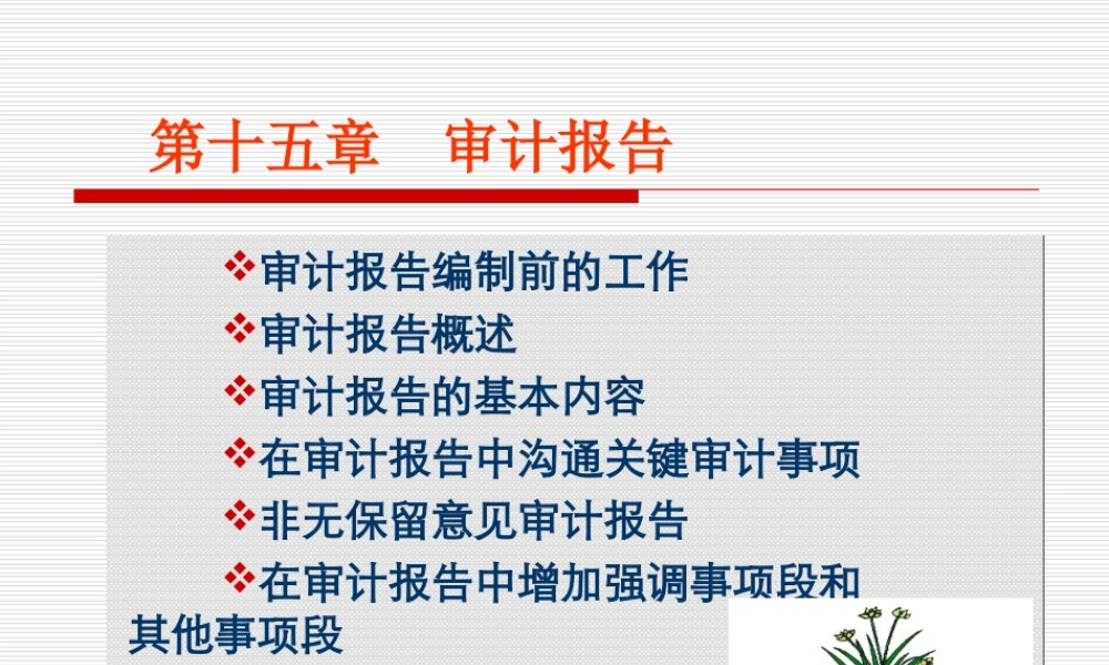 第15章审计报告.ppt