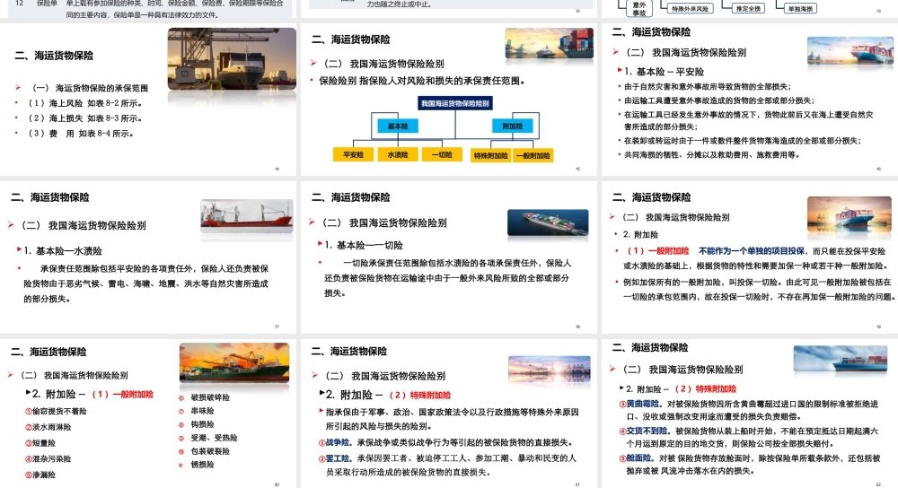 第八章 货物运输保险与货物运输合同.ppt