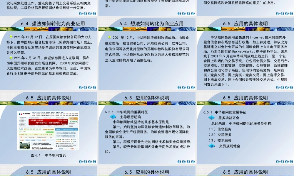 第6章粮食平台中华粮网.ppt