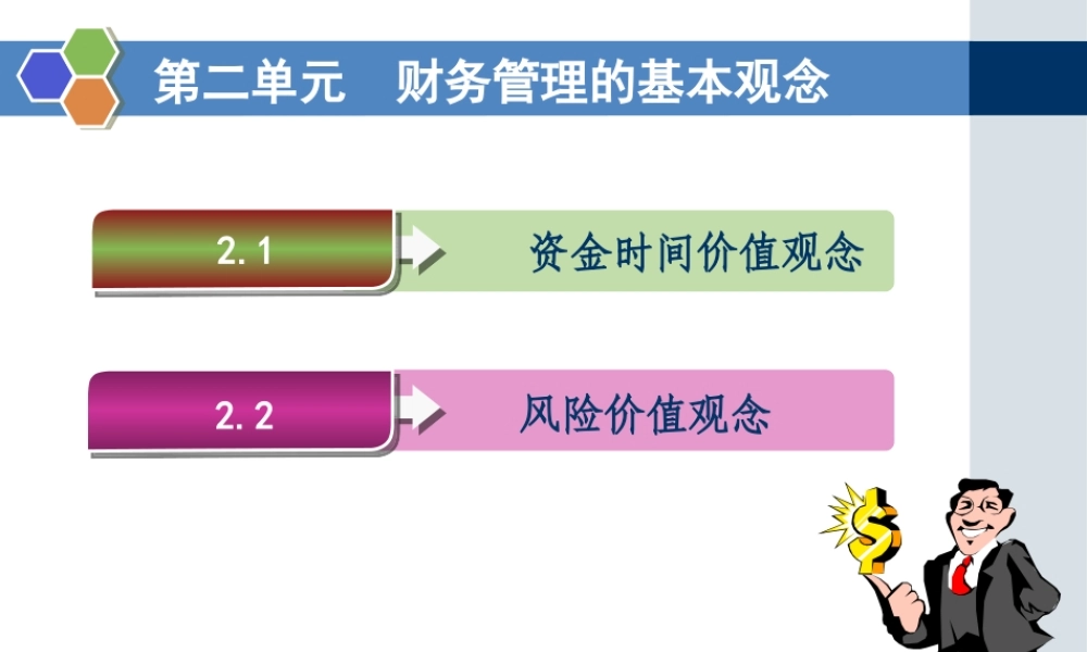 第二单元财务管理的基本观念.ppt