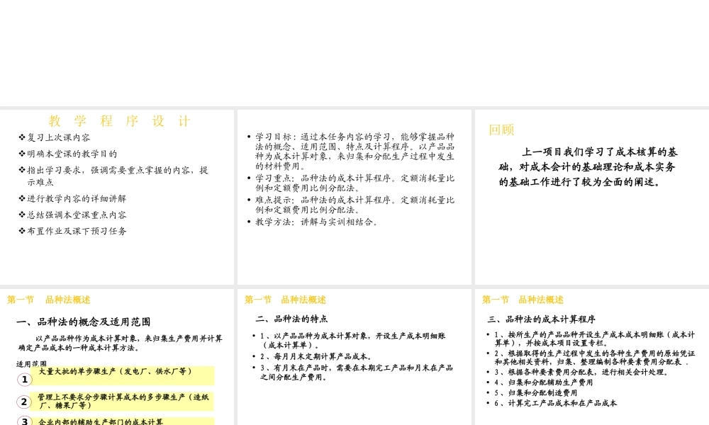 第二章 成本核算的品种法 第一、二节.ppt