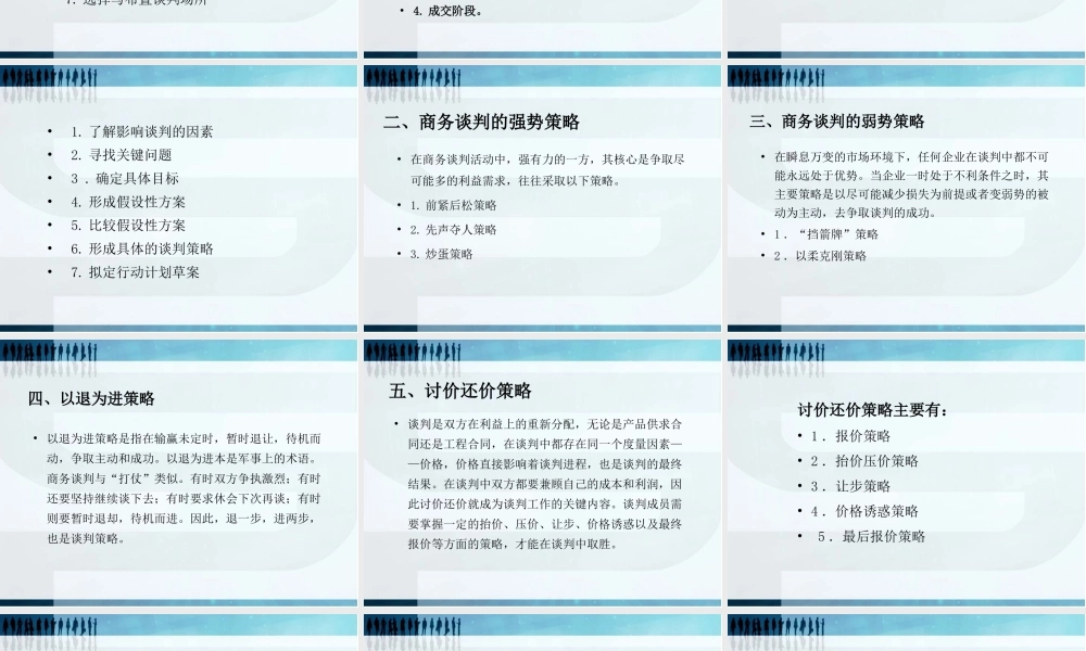第九章商务谈判策略.ppt