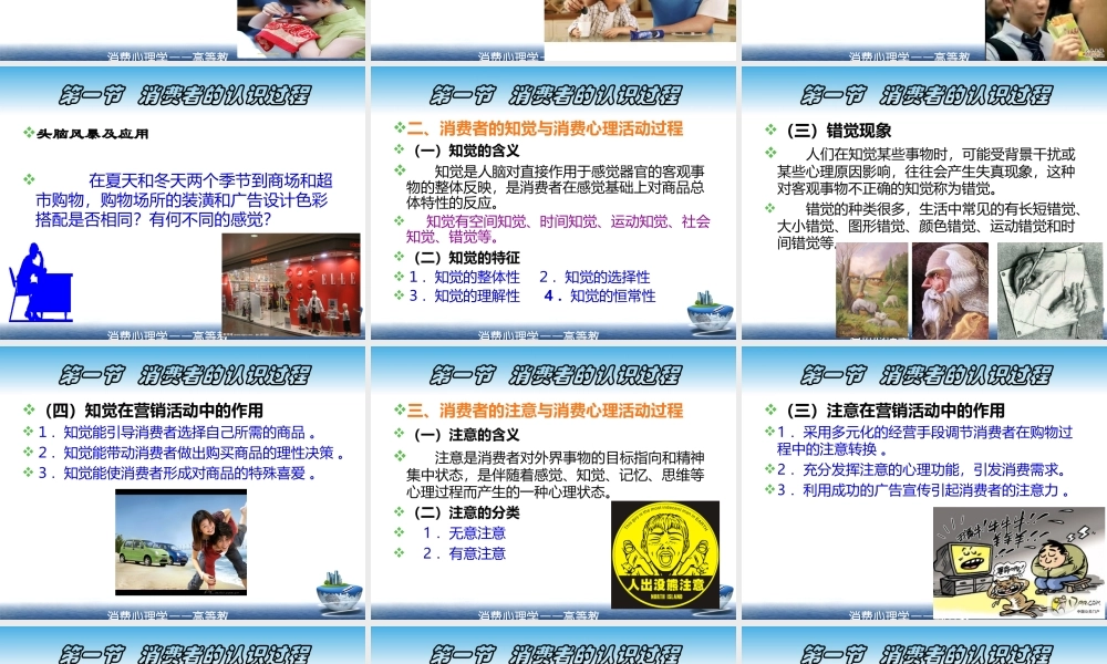 第二章 消费者的心理活动过程.ppt