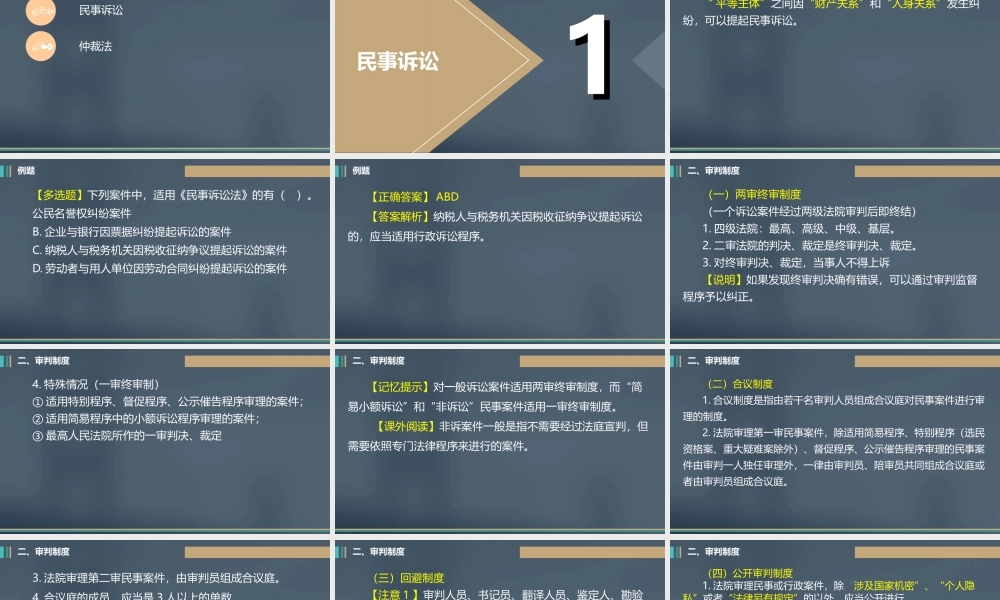 第二章 《民事诉讼与仲裁法律制度》（s丁顺超调整）.ppt