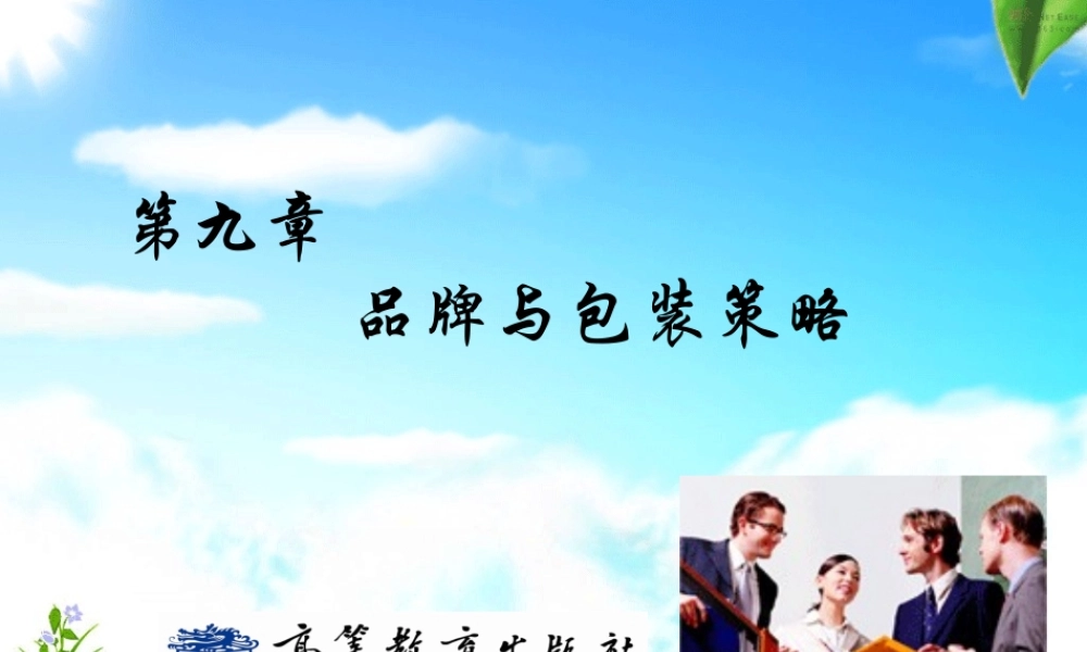 第九章 　品牌与包装策略.ppt