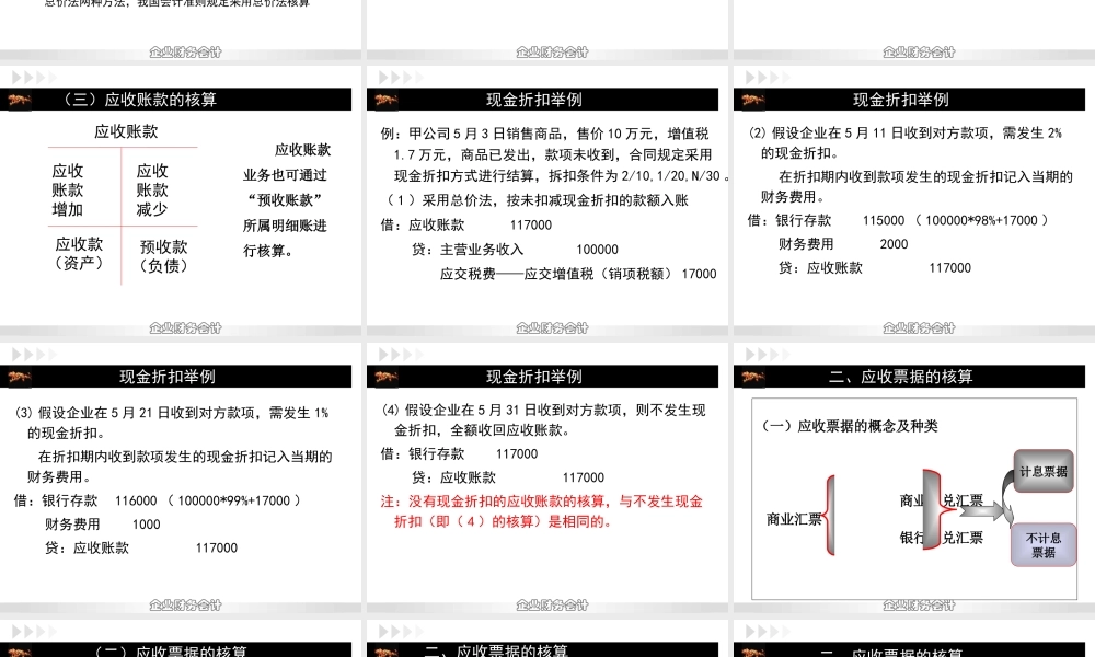 第二章第二节应收款项核算.ppt