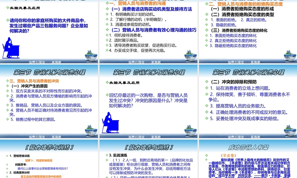 第九章 消费沟通与消费心理.ppt