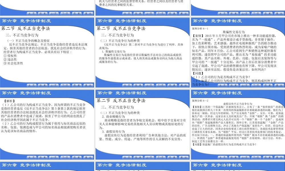 第六章 公平竞争法律制度.ppt