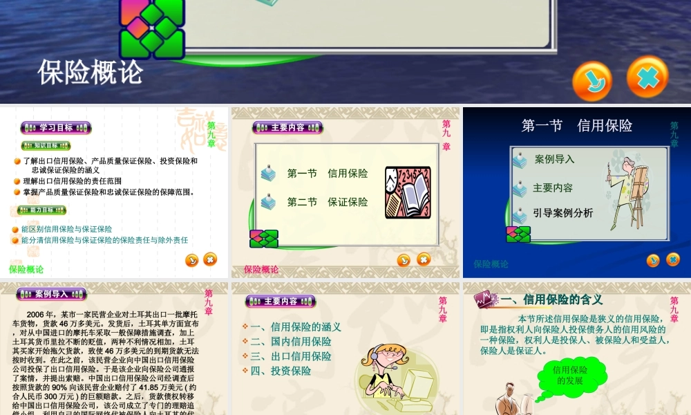 第九章 信用、保证保险.ppt