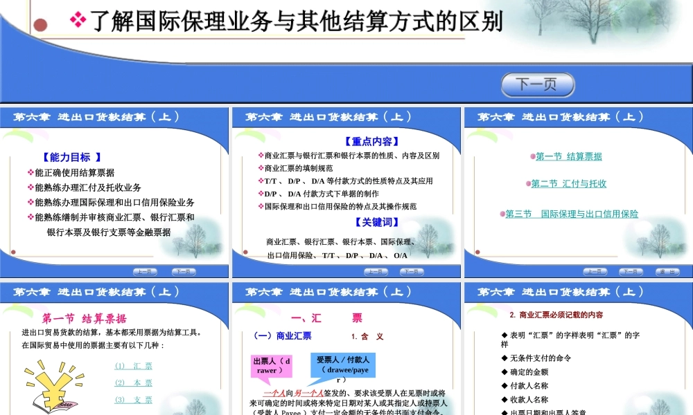 第六章 进出口货款结算（上）.ppt