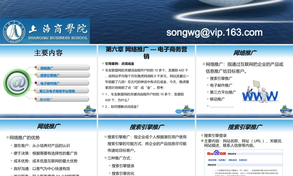第六章 网络推广--电子商务营销.ppt