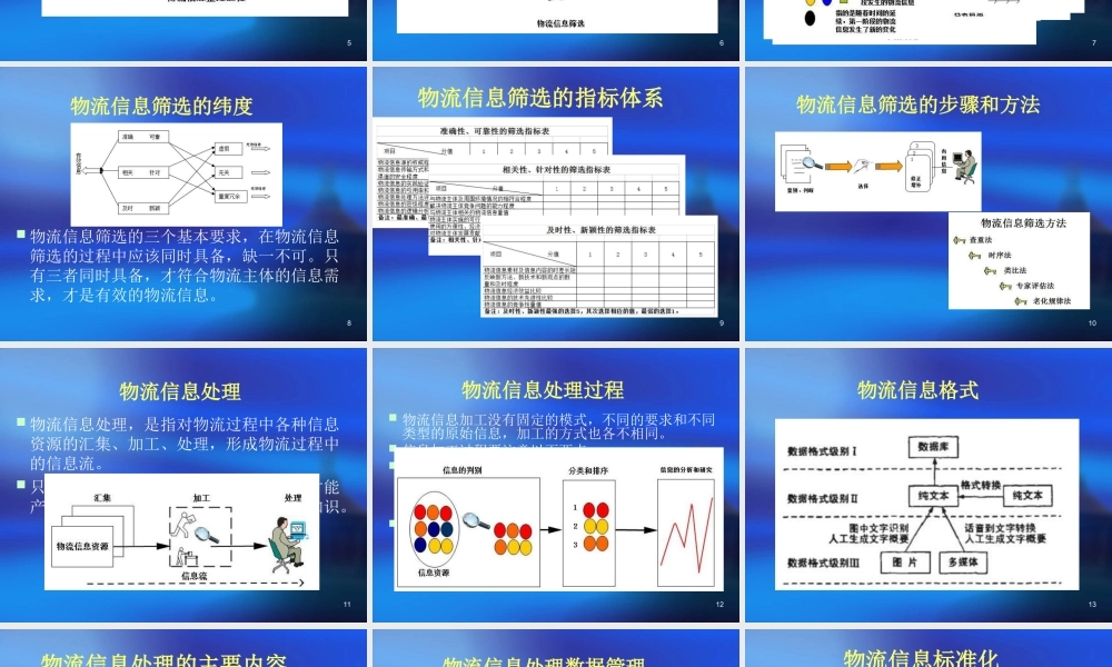 第六章 物流信息处理的效用.ppt