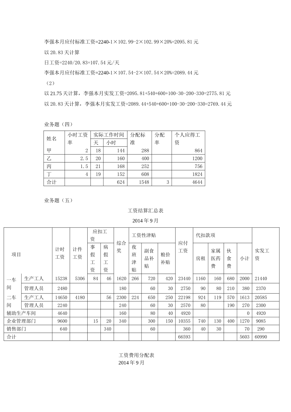 第二章成本核算的品种法 习题答案.doc_第2页