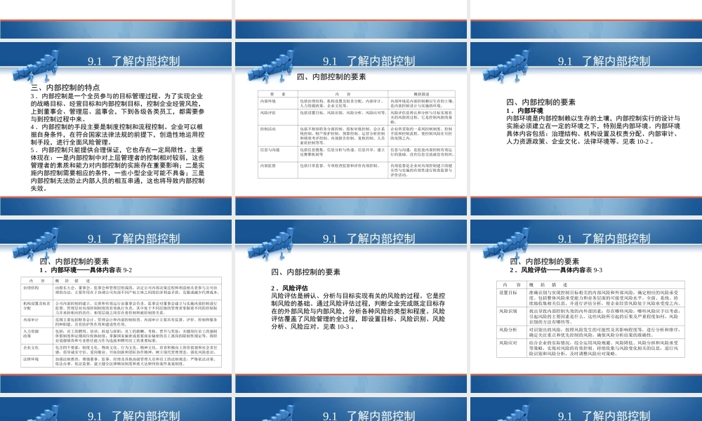 第九单元 熟悉企业内部控制.ppt