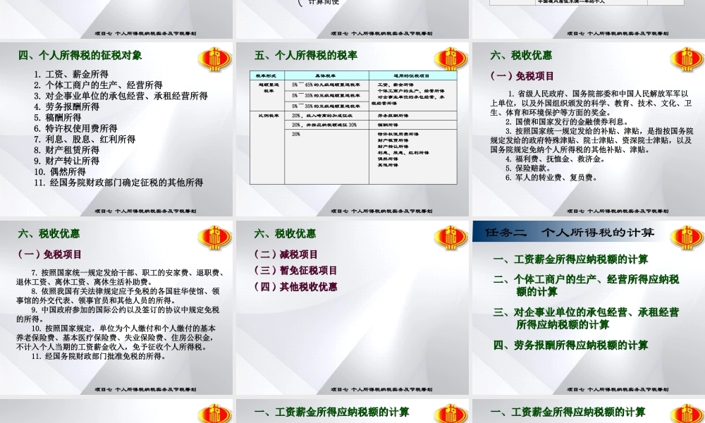 第七章 个人所得税及节税筹划.ppt