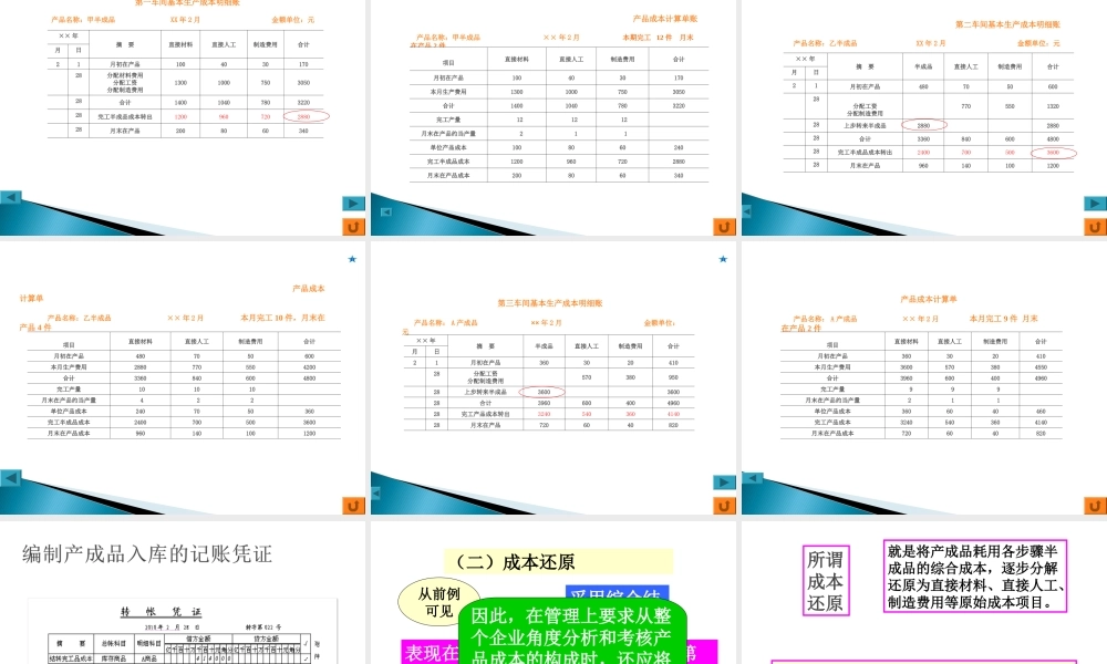 第三章 成本核算的分步法 第二节.ppt