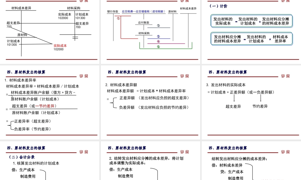 第三章第三节 原材料按计划成本计价.ppt