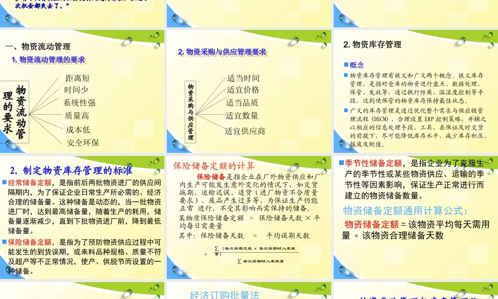 第十章物力及财力资源管理.ppt