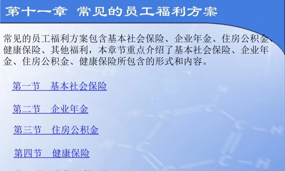 第十一章 常见的员工福利方案.ppt