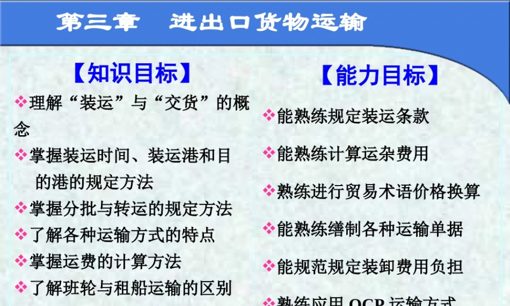 第三章 进出口货物运输.ppt