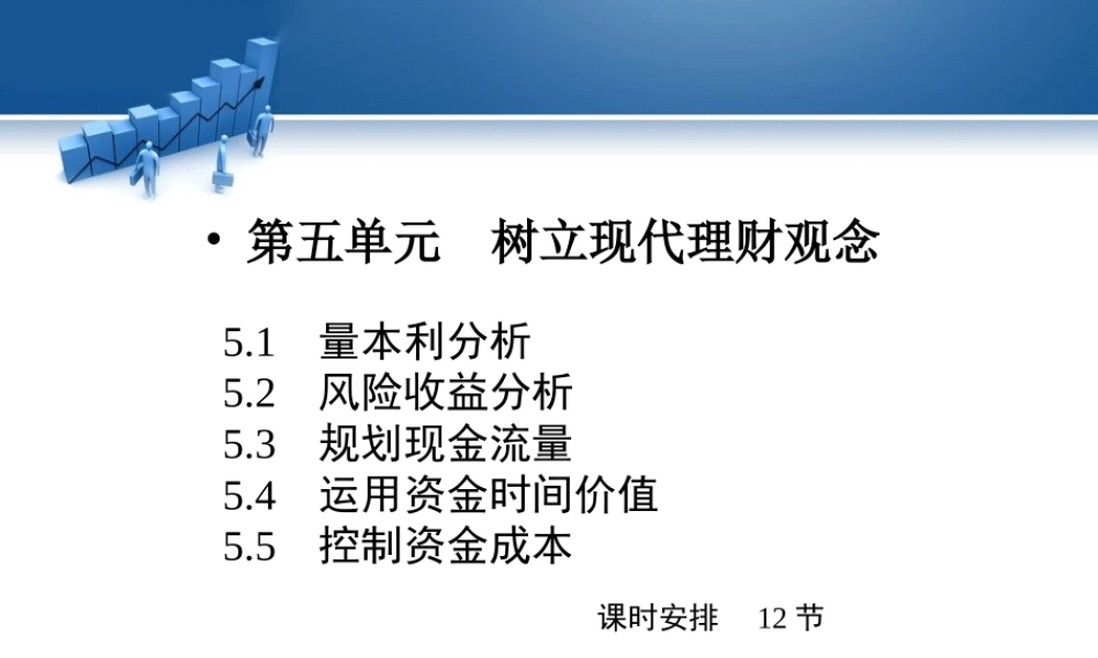 第五单元 树立现代理财观念.ppt