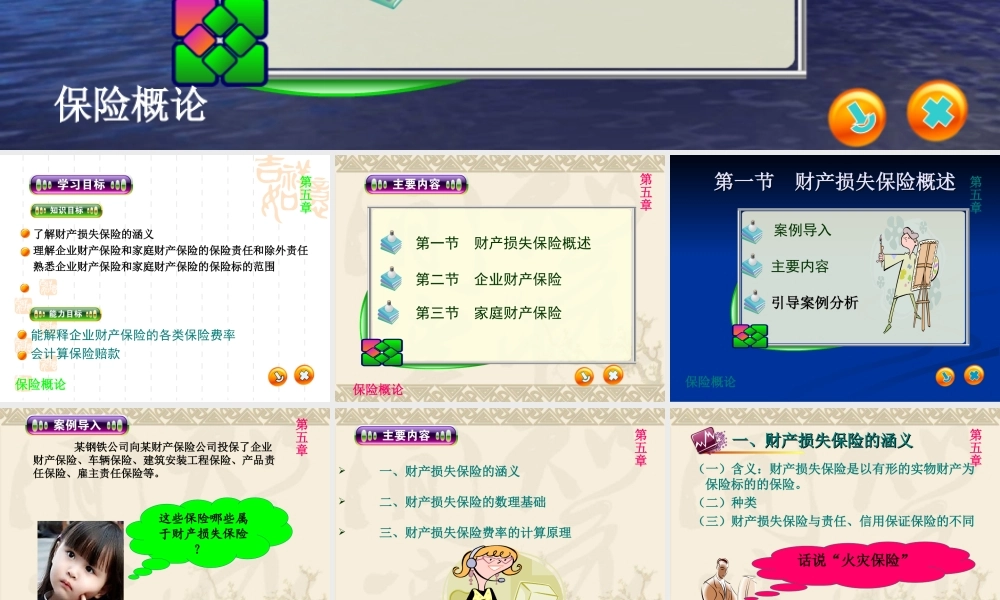 第五章 企业和家庭财产保险.ppt