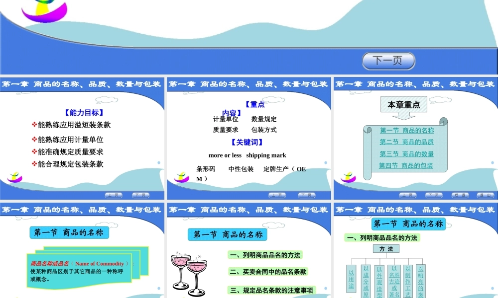 第一章 商品名称质量数量包装.ppt