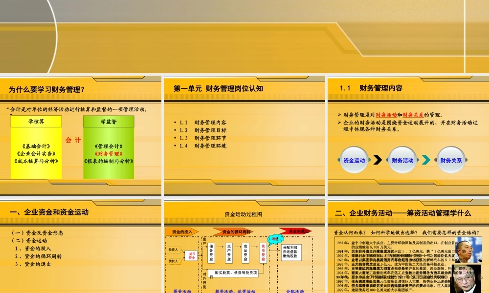 第一单元财务管理岗位认知.ppt