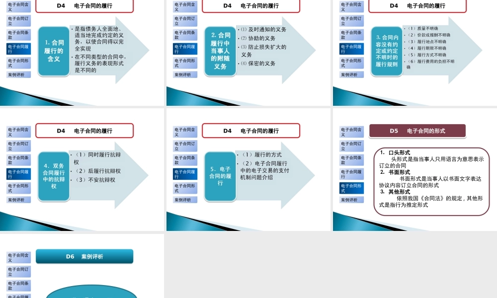 电子商务法规-单元D 电子合同.ppt