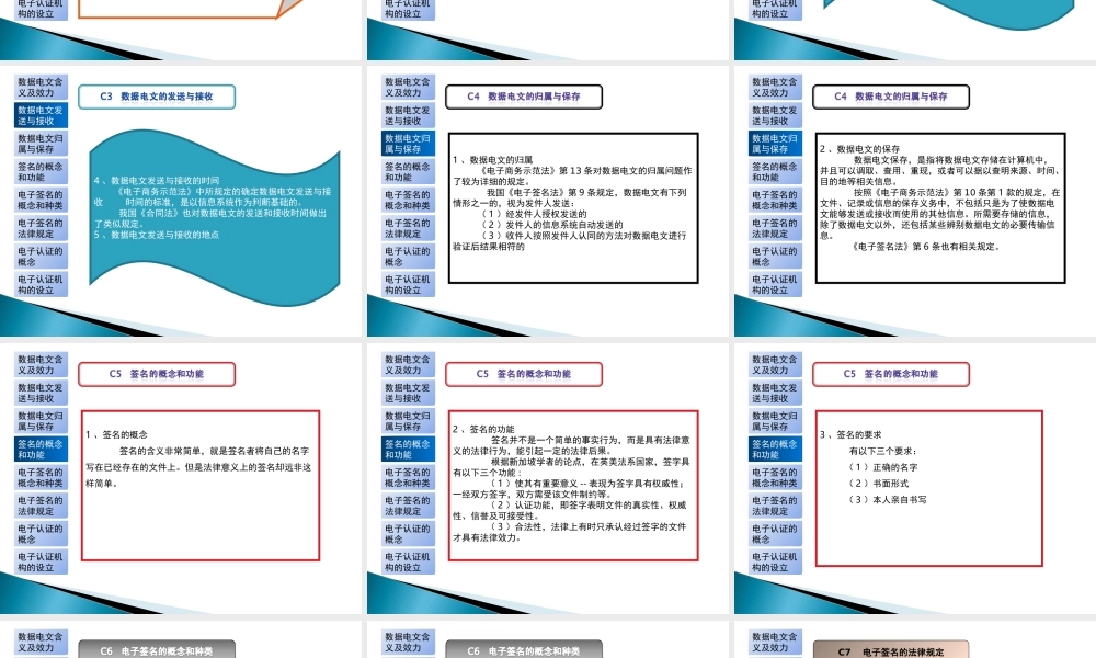电子商务法规-单元C 电子商务参与各方之法律关系.ppt