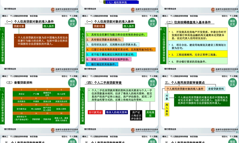 个人贷款送审和审查.ppt