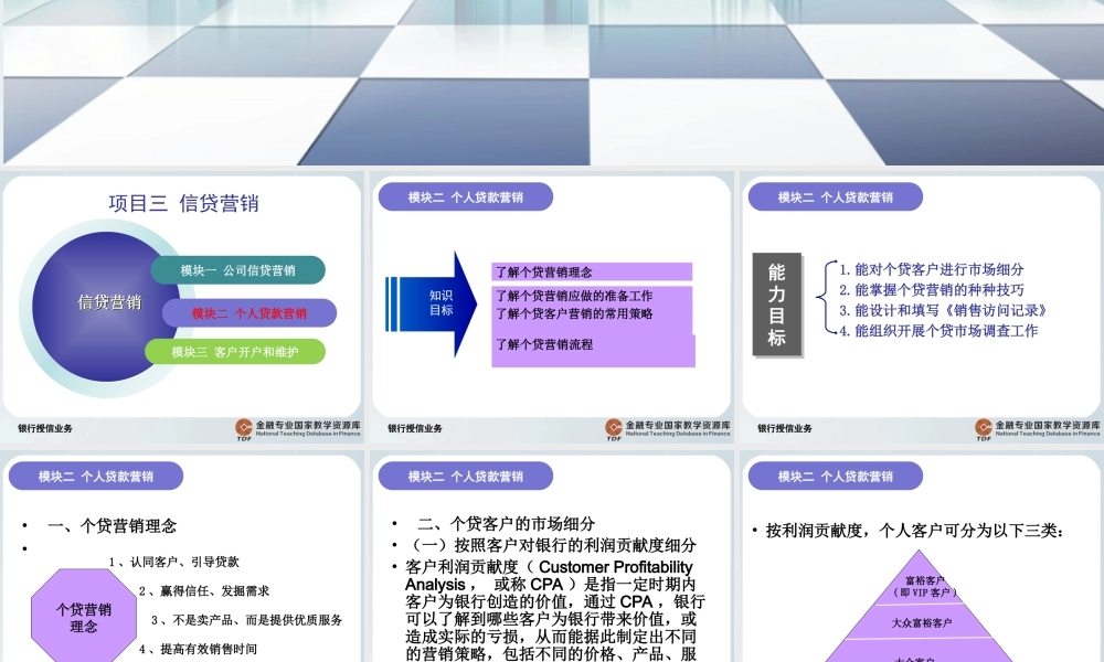 个人贷款营销.ppt