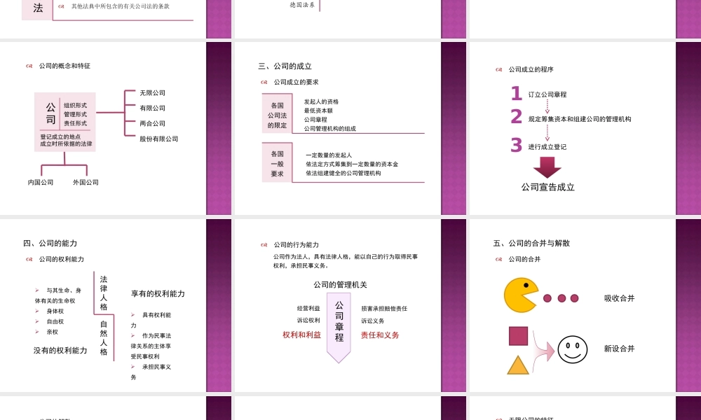国际商法实务第二章公司法.ppt