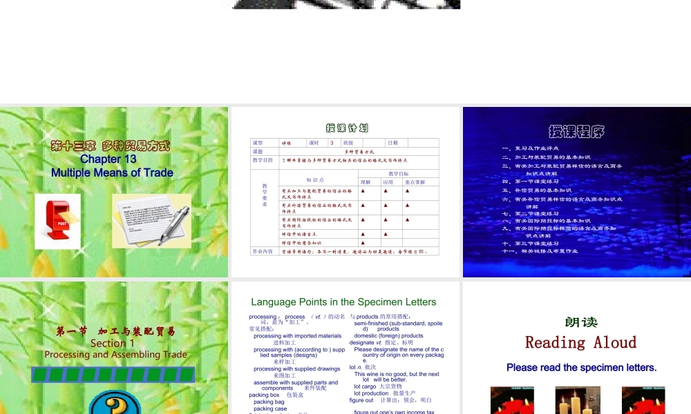 函电电子教案13.ppt