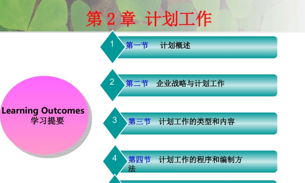 惠婷 第二章 计划(2012.12.18).ppt