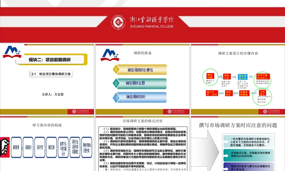 模块二2.1：制定项目整体调研方案.ppt