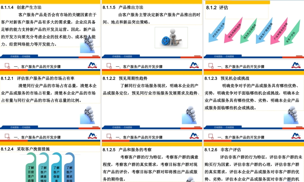 模块八 客户服务产品开发管理.ppt